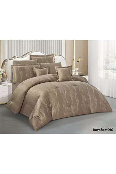 Asia Bridal Jacquard Soft-Textured Bedspread - 8-Piece Set - Bridal Double Du...