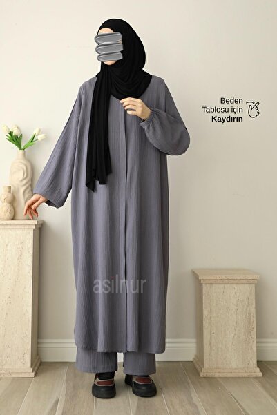 ASİLNUR Ravza Umre Set Gray