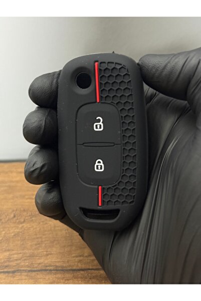 Luxe Aksesuarr غطاء حماية لمفتاح السيارة بنمط خلية النحل بثلاثة أزرار لسيارات...