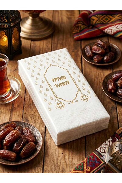 LOVYCO Decorative Paper Napkins with Ramadan Theme and "Iftar Time" Writing, ...