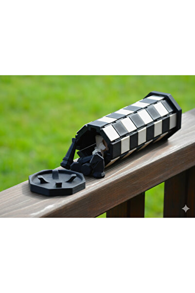 DlaraJewelry Taşınabilir Katlanabilir Satranç Takımı – Silindir Formlu Saklam...