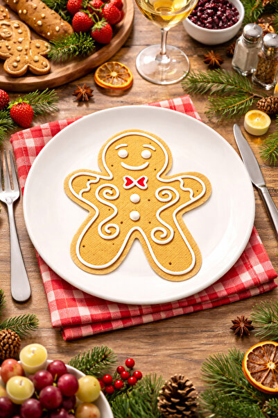 safestore مناديل مطبوعة على شكل كوكي آدم للاستخدام مرة واحدة، 20 قطعة