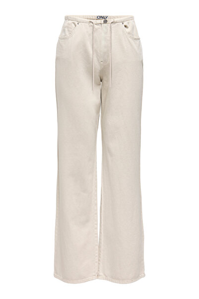 ONLY Onlsilla Pamuklu Regular Fit Yüksek Bel Geniş Paça Pantolon PANTOLON 153...