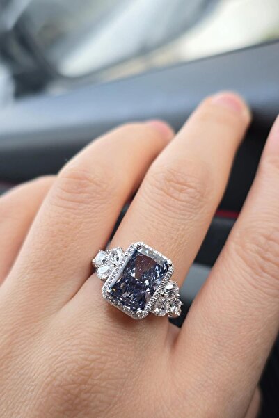 MorMajor Silver BLACK SİYAH LABORATUVAR PIRLANTA GÜMÜŞ YÜZÜK