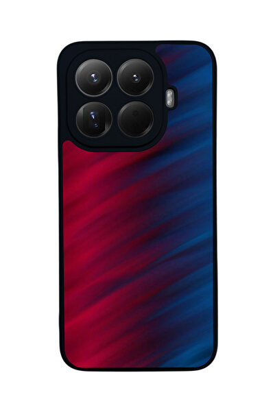 Aksel Kılıf غطاء حماية متوافق مع Mi 15 T Pro 5G، مطبوع، أسود غير لامع، سيليكو...