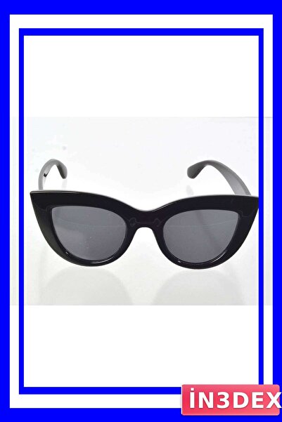 İN3DEX Black Cat Eye Design Women's Sunglasses