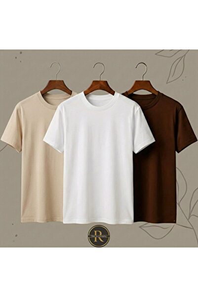 Risil-Nu Company Noul sezon, țesătură premium, unisex, pachet de 3 tricouri b...