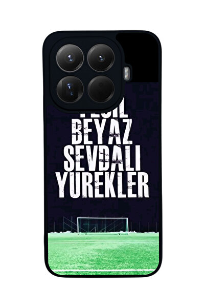 Aksel Kılıf غطاء حماية متوافق مع Mi 15 T Pro 5G، مطبوع، أسود غير لامع، سيليكو...