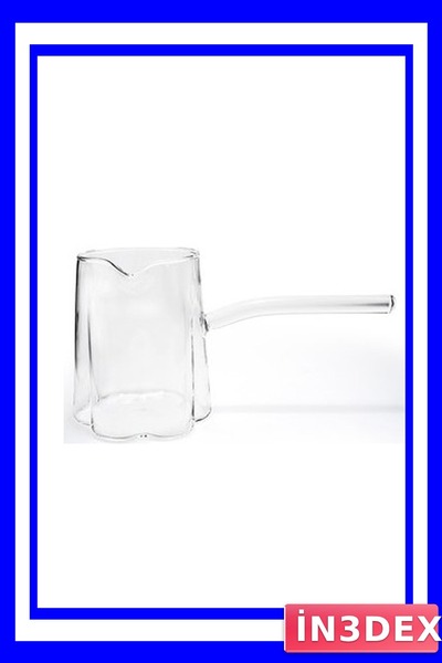 İN3DEX إبريق قهوة من زجاج البوروسيليكات مقاوم للحرارة 400 مل