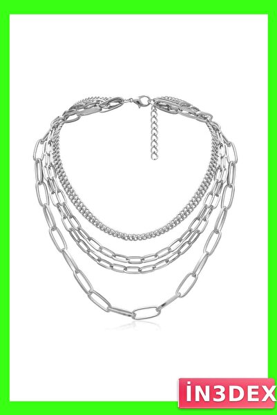 İN3DEX Multi-Layered Choker Necklace Fashion Accessory