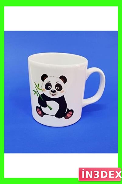 İN3DEX Panda Patterned Ceramic Mug 300ml Dishwasher Safe