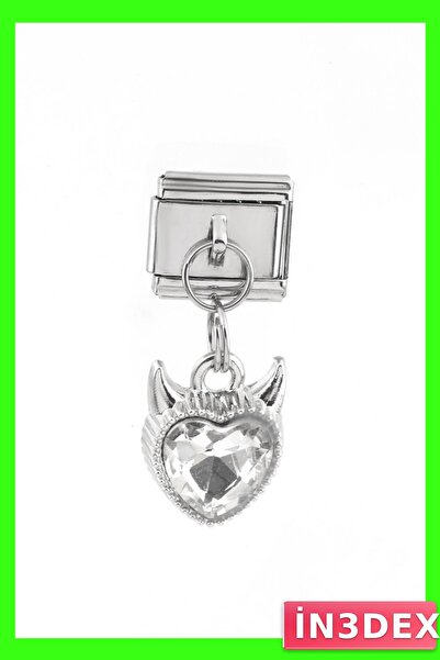 İN3DEX Stainless Steel Charm Külpe Heart Design
