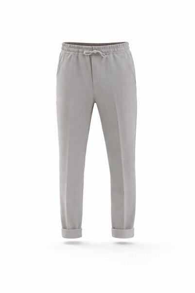 Karatopak Men's Regular Fit Trousers with Elastic Waist and Lycra Cuffs