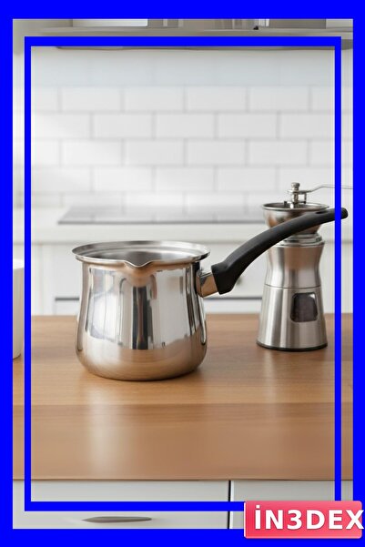 İN3DEX Large Volume Stainless Steel Coffee Pot 1.5 Liters