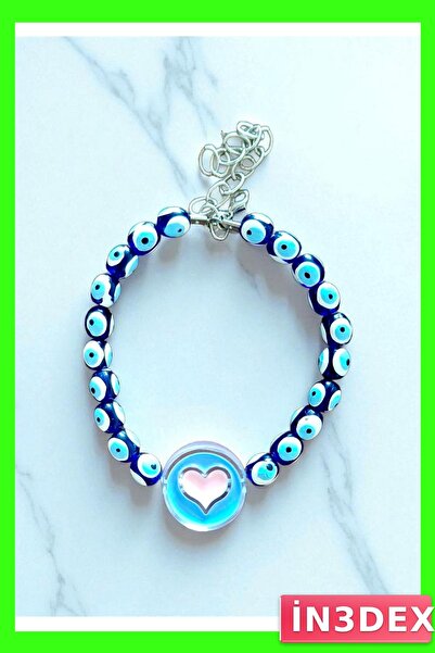 İN3DEX Evil Eye Beaded Cat and Small Dog Collar with Adjustable Length