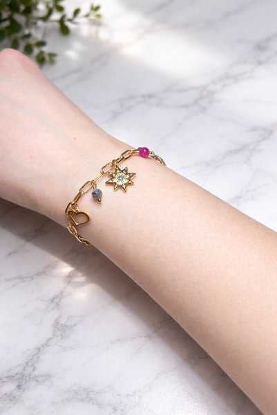 BERF JEWELLERY سوار سلسلة ذهبية ساحرة