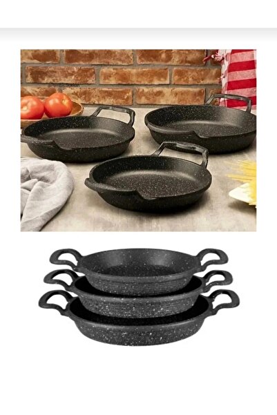 dökümms Pan Set Granite 3' Size Pan Set Cast Iron