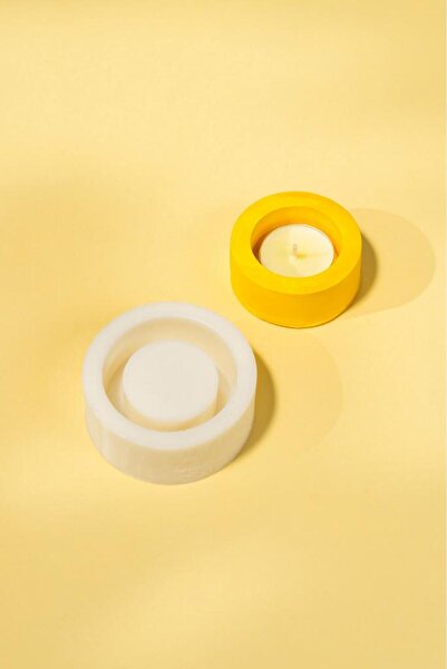 rufus concept Tealight 1 Gözlü Silikon Mumluk Kalıbı