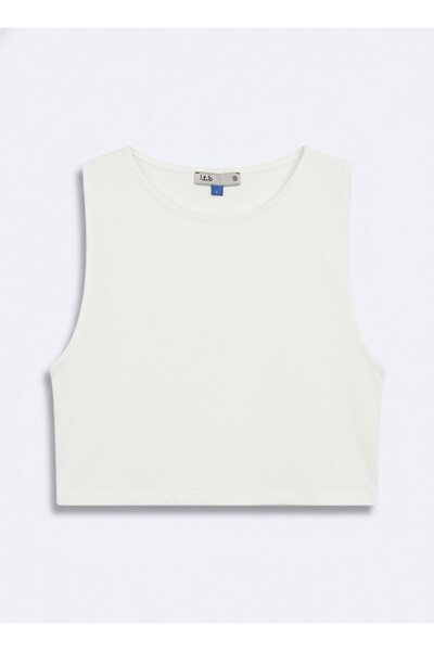 Ltb Slim Fit Sleeveless Top White Undershirt