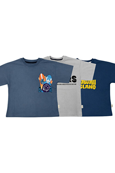 ZİMEXİ Boys' T-Shirt Triple Set