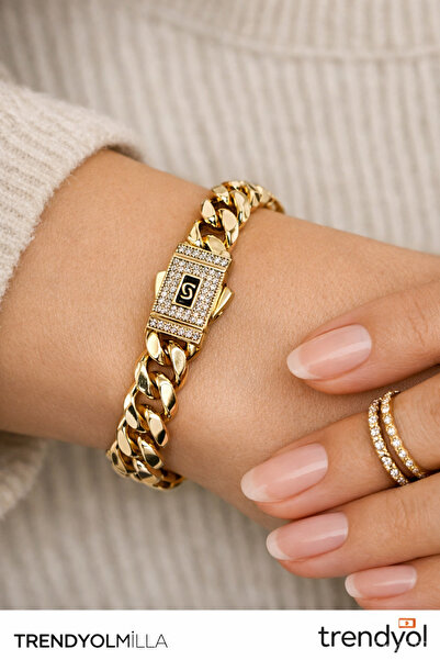 FARA Bratara din inox placata cu aur