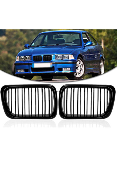 CESAUTO BMW 3 SERİSİ E36 (1997-1999) PARLAK SİYAH ÇİFT ÇITA PANJUR TAKIMI BÖB...