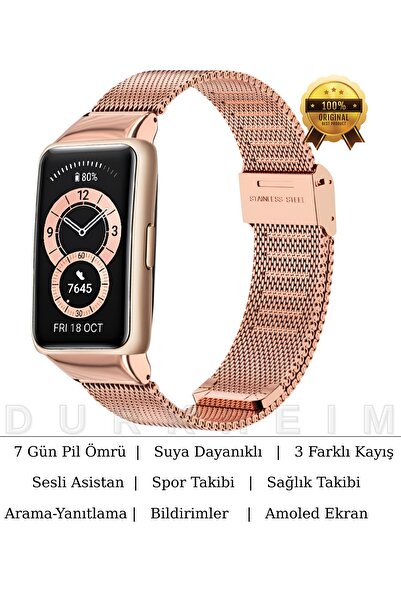 DURKHEİM SmartWatch 18 mini 7 Gün Pil Süresi Suya Dayanıklı Spor & Sağlık Tak...