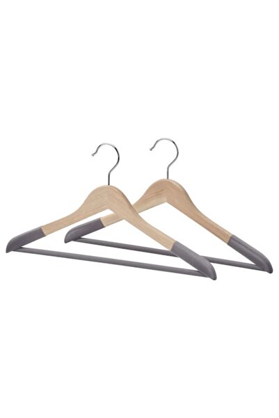 OEM Cuiere din lemn, gri, set 2 buc.