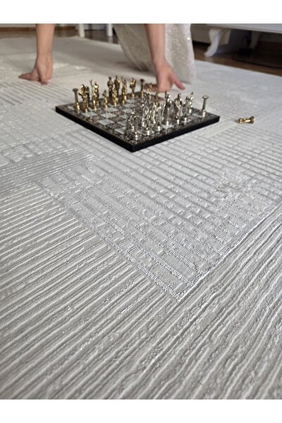 Badelya Home Oslo Krem Açık Gri Premium Bambu Kadife İnce Sık Dokuma Özel Kes...