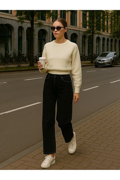 Ltb Danıca L High Waist Wide Leg Mid Indigo Jean Pants