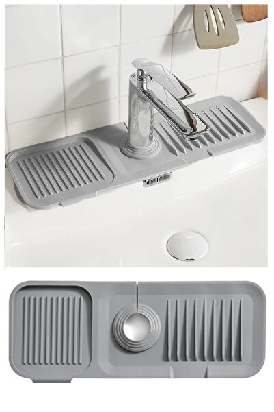 YCKTEDARİK Elastic Faucet Mat Water Holder Organizer Non-Slip Base Organizer ...