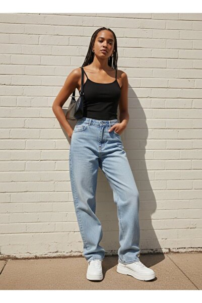 Ltb Thin Strap Basic Black Tank Top