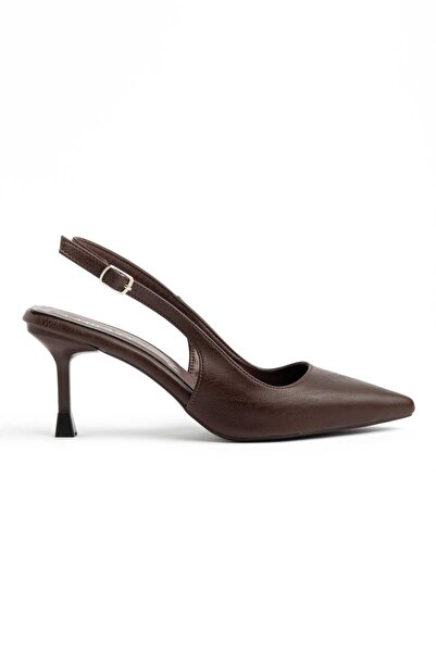 Verona Brown leather Women's High Heels Stiletto
