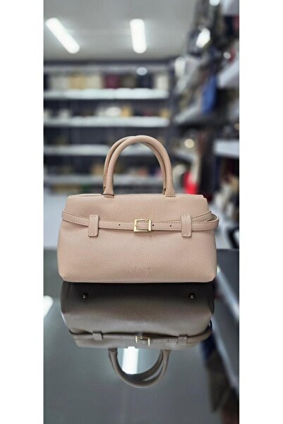 gül sezgin butik Women's Beige Belt Detail Shoulder Bag