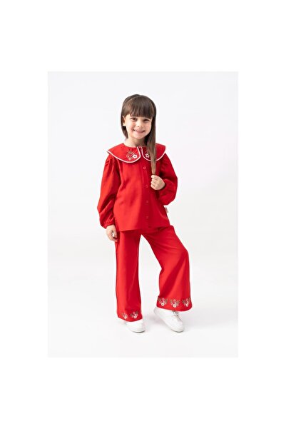 Minim Flower Embroidered 2-Piece Set - Holiday - Special Day - Birthday - Casual