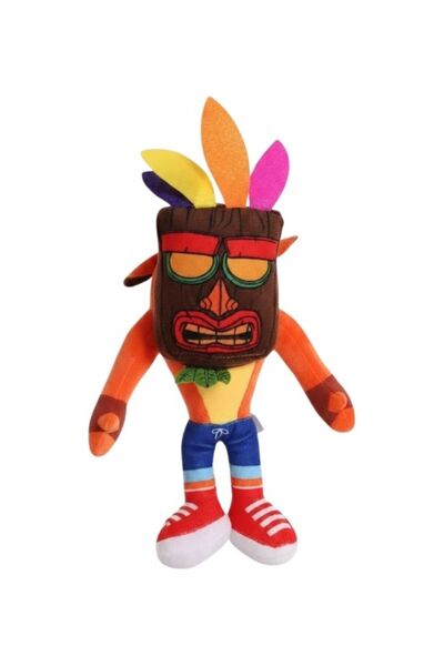 Premium لعبة أكو أكو ماسك وبري - دمية كراش بانديكوت الناعمة