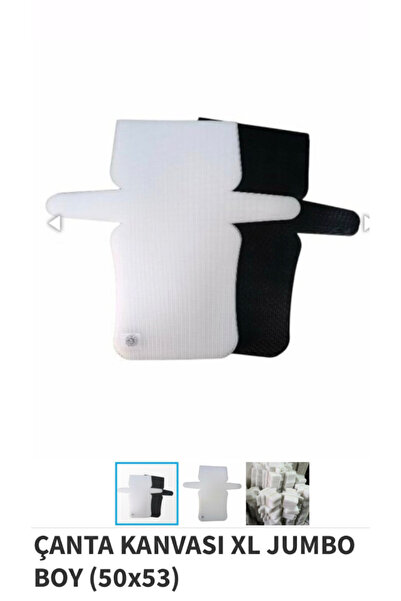 MASAL TUHAFİYE KANVAS JUMBO BOY PLASTİK ÇANTA KANVASI 50*53 CM