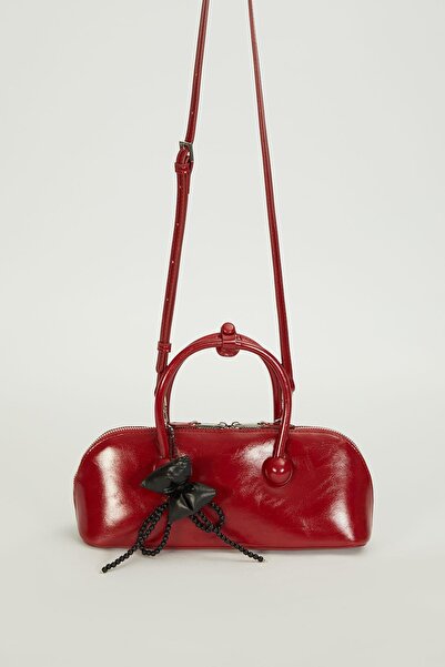 Levidor Geantă roșie de mână și de umăr pentru femei, de dimensiuni mici, cu ...