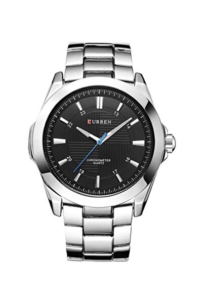 Curren men Water Resistant Analog Wrist Watch 8109 - 43 mm -Silver