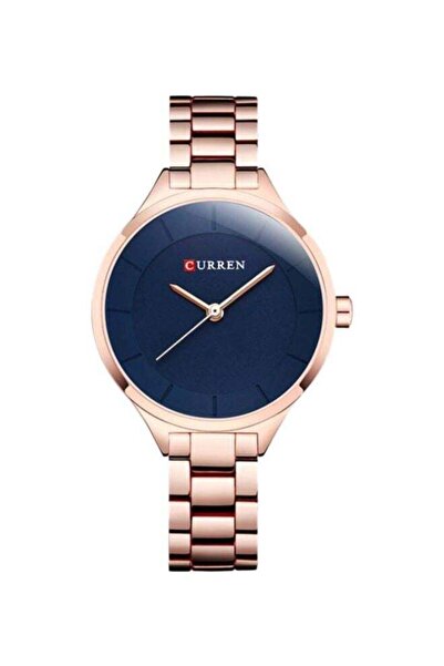 Curren ساعة نسائية تناظرية مقاومة للماء CCL01