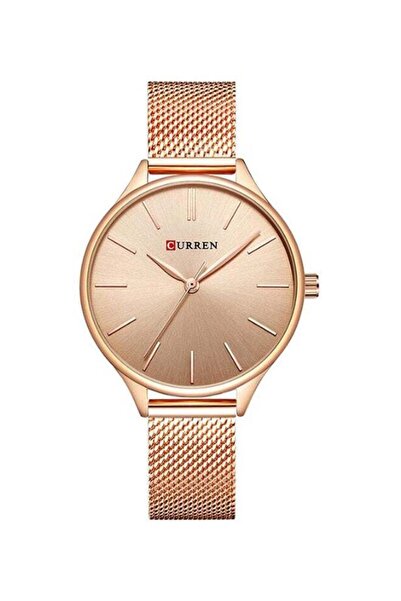 Curren Women's Alloy Analog Wrist Watch 9024 - 36 mm - Gold