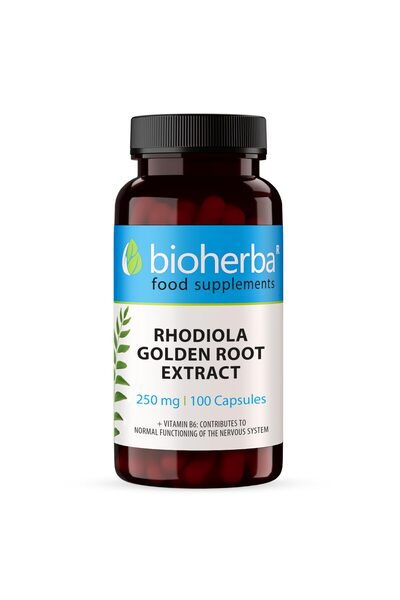 bioherba Rhodiola Rosea With Vitamin B6 Stress Relief Mental Nervous 100 Caps