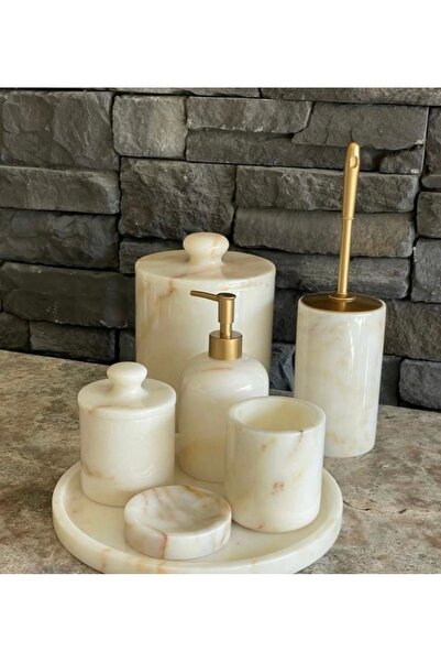 mermer home dekorasyon beyaz mermer banyo seti kendinden kulplu kapaklı