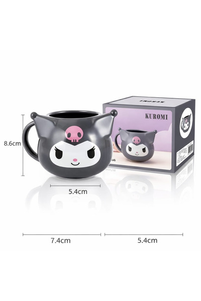 KAZUKO Silver Buffalo 3D Character Sculpted Mug, Made of Porcelain, 20 oz. Ca...