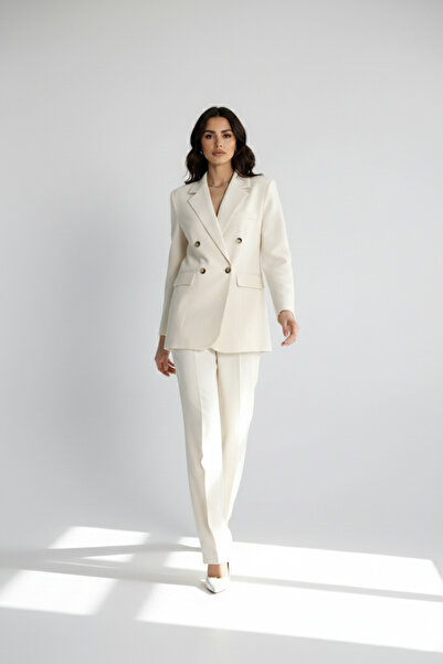 BIGNUANCE Prime Elegance Stone Color Jacket Set