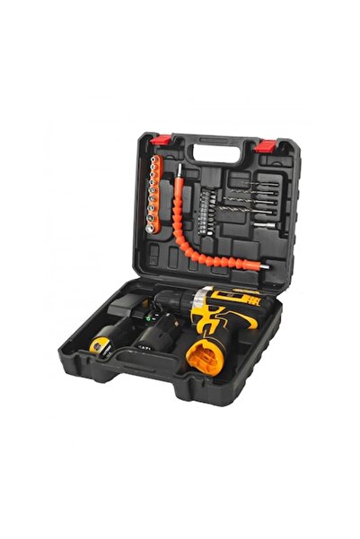 German Meister Bormașină cu acumulator 12V cu percuție și 26 accesorii