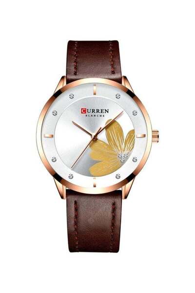 Curren girls Water Resistant Analog Watch 9048 - 45 mm - Brown