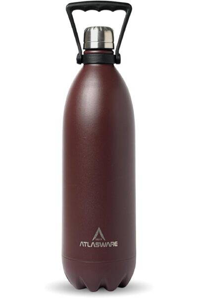 Atlasware Luxury Stainless Steel Water Bottle, 1750 ml, Double Wall Insulated...