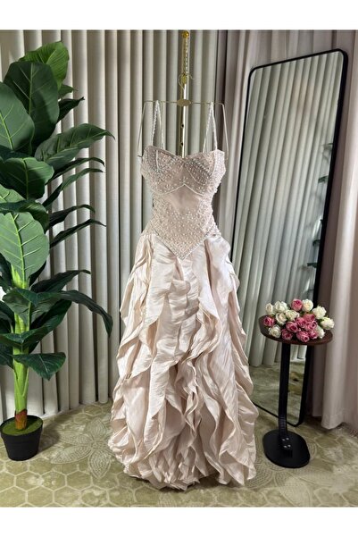 CACHE MONNEY Elegant wavy evening dress