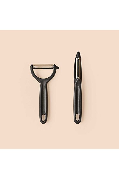 MATMEL 2-Piece Vegetable Peeler - Black - 15 cm